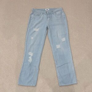 Paige light wash blue jeans